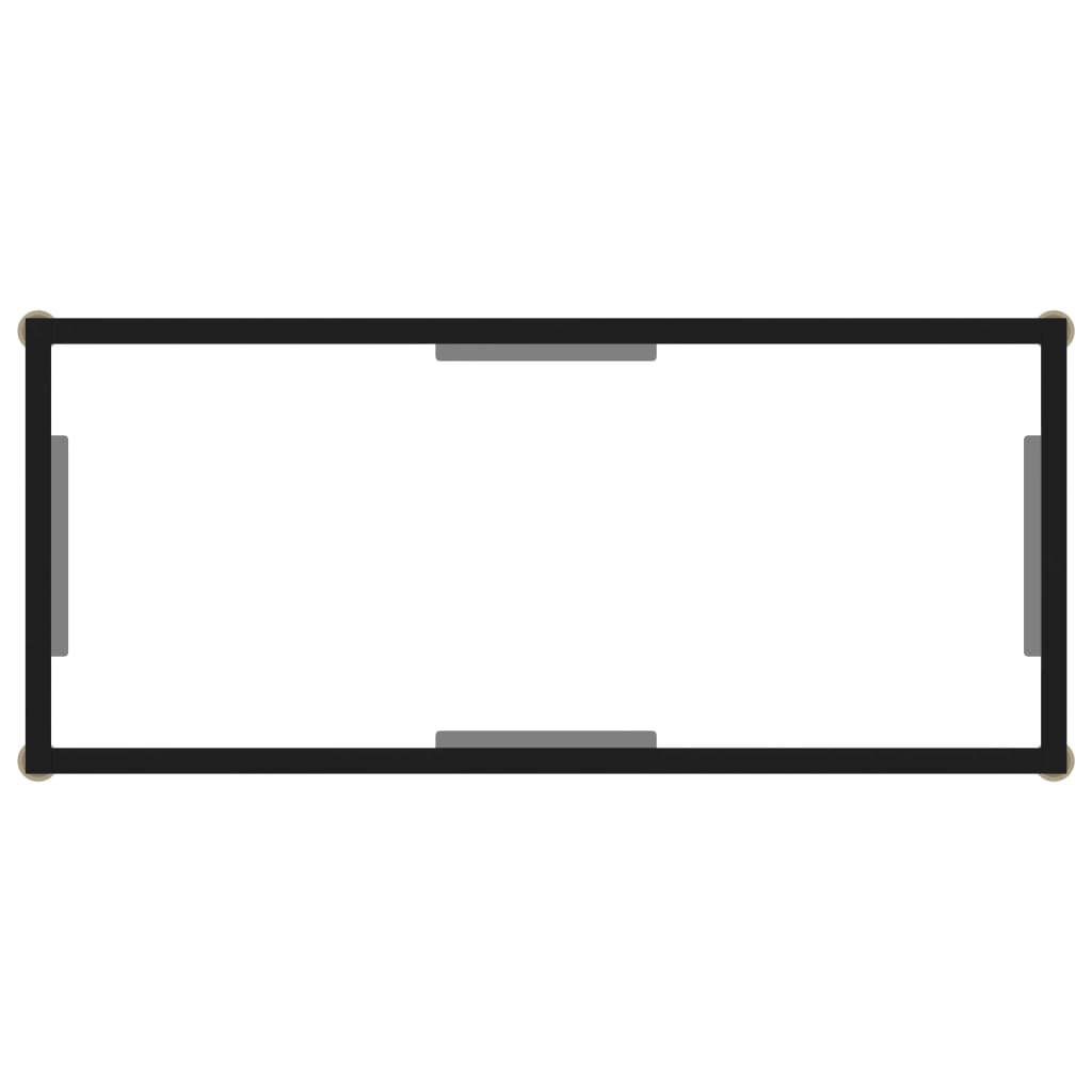 Wandtafel 80x35x75 cm gehard glas transparant 80 x 35 x 75 cm Met pootjes