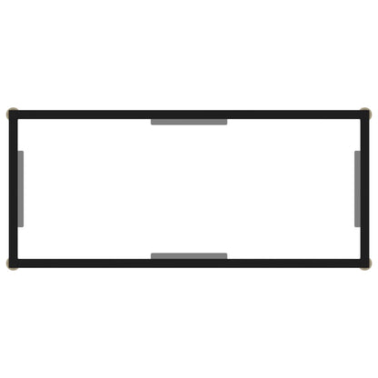 Wandtafel 80x35x75 cm gehard glas transparant 80 x 35 x 75 cm Met pootjes