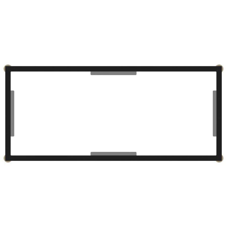 Wandtafel 80x35x75 cm gehard glas transparant 80 x 35 x 75 cm Met pootjes