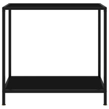 Wandtafel 80x35x75 cm gehard glas zwart 80 x 35 x 75 cm Met pootjes