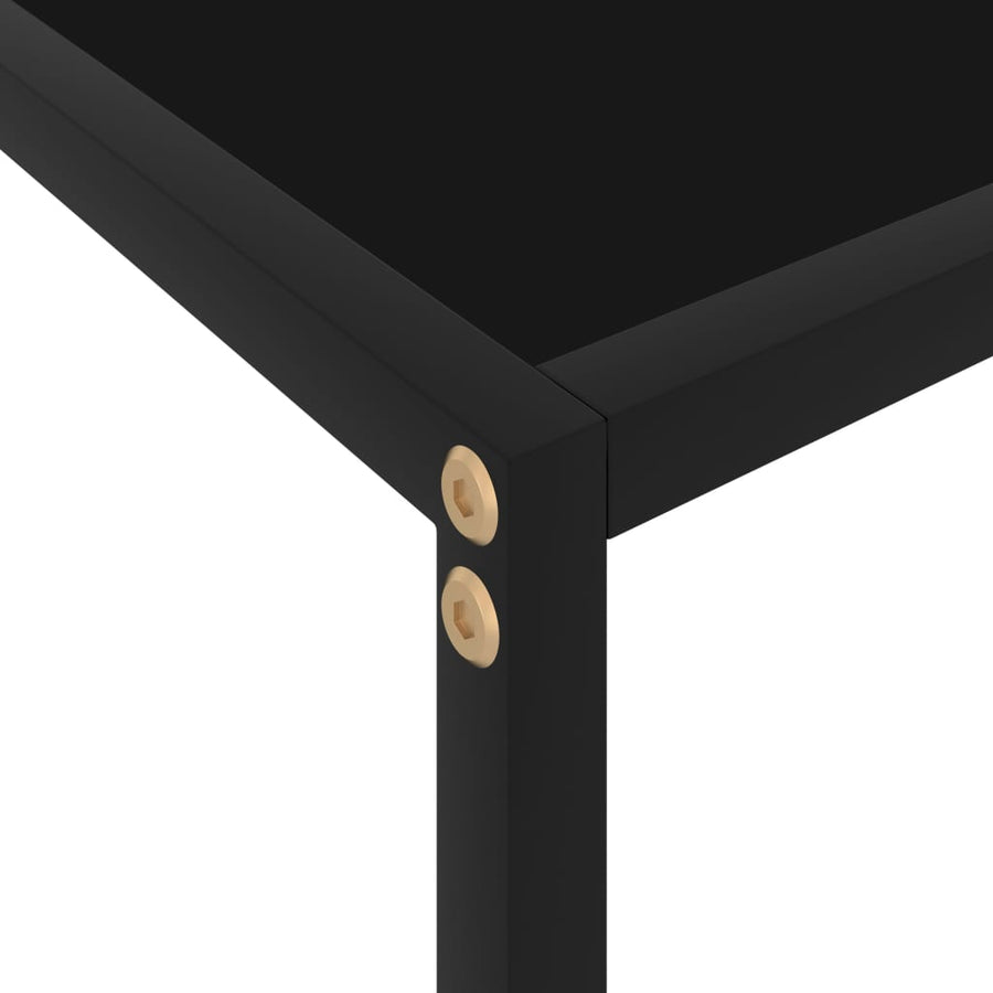 Wandtafel 80x35x75 cm gehard glas zwart 80 x 35 x 75 cm Met pootjes
