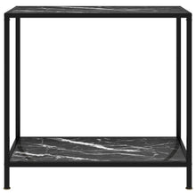 Wandtafel 80x35x75 cm gehard glas zwart 1 80 x 35 x 75 cm Zwart en wit