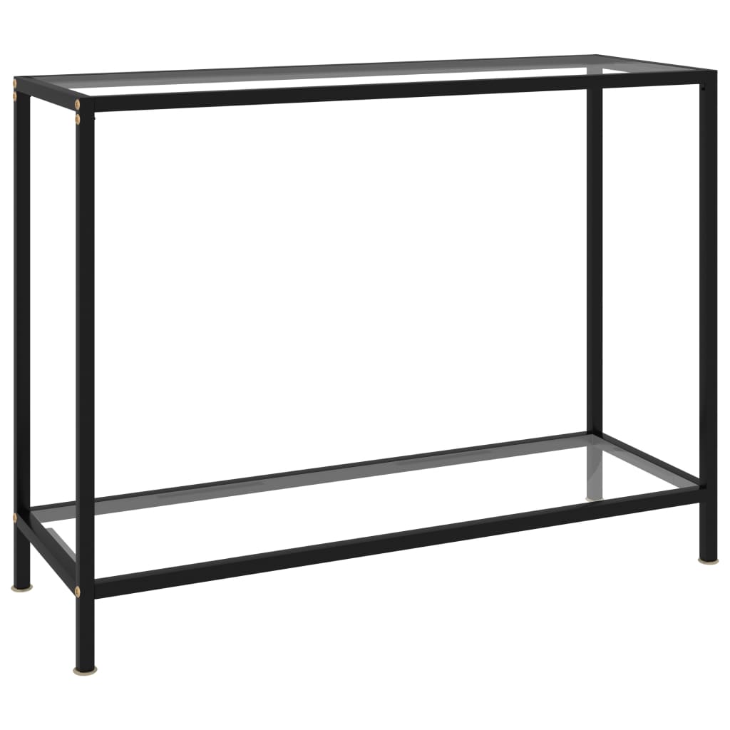Wandtafel Gehard Glas Transparant Doorzichtig 100 x 35 x 75 cm Met pootjes
