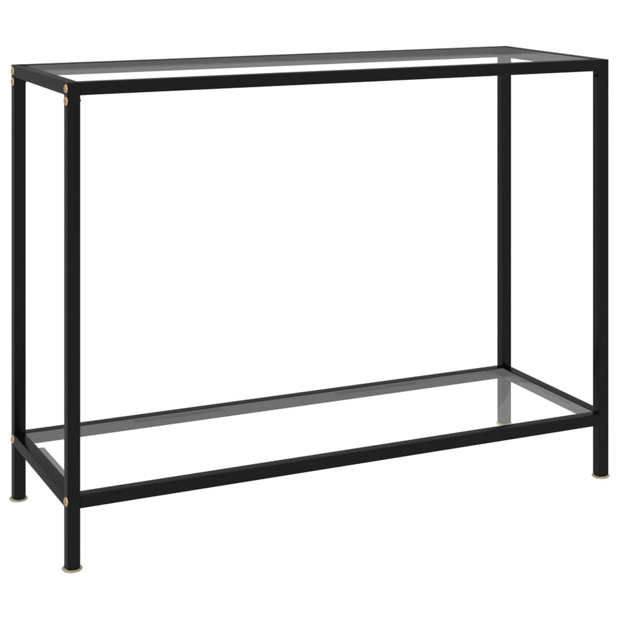 Wandtafel Gehard Glas Transparant Doorzichtig 100 x 35 x 75 cm Met pootjes