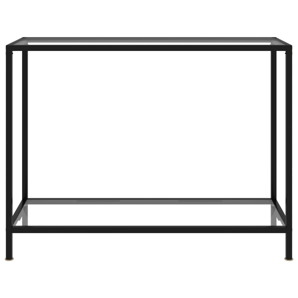 Wandtafel Gehard Glas Transparant Doorzichtig 100 x 35 x 75 cm Met pootjes