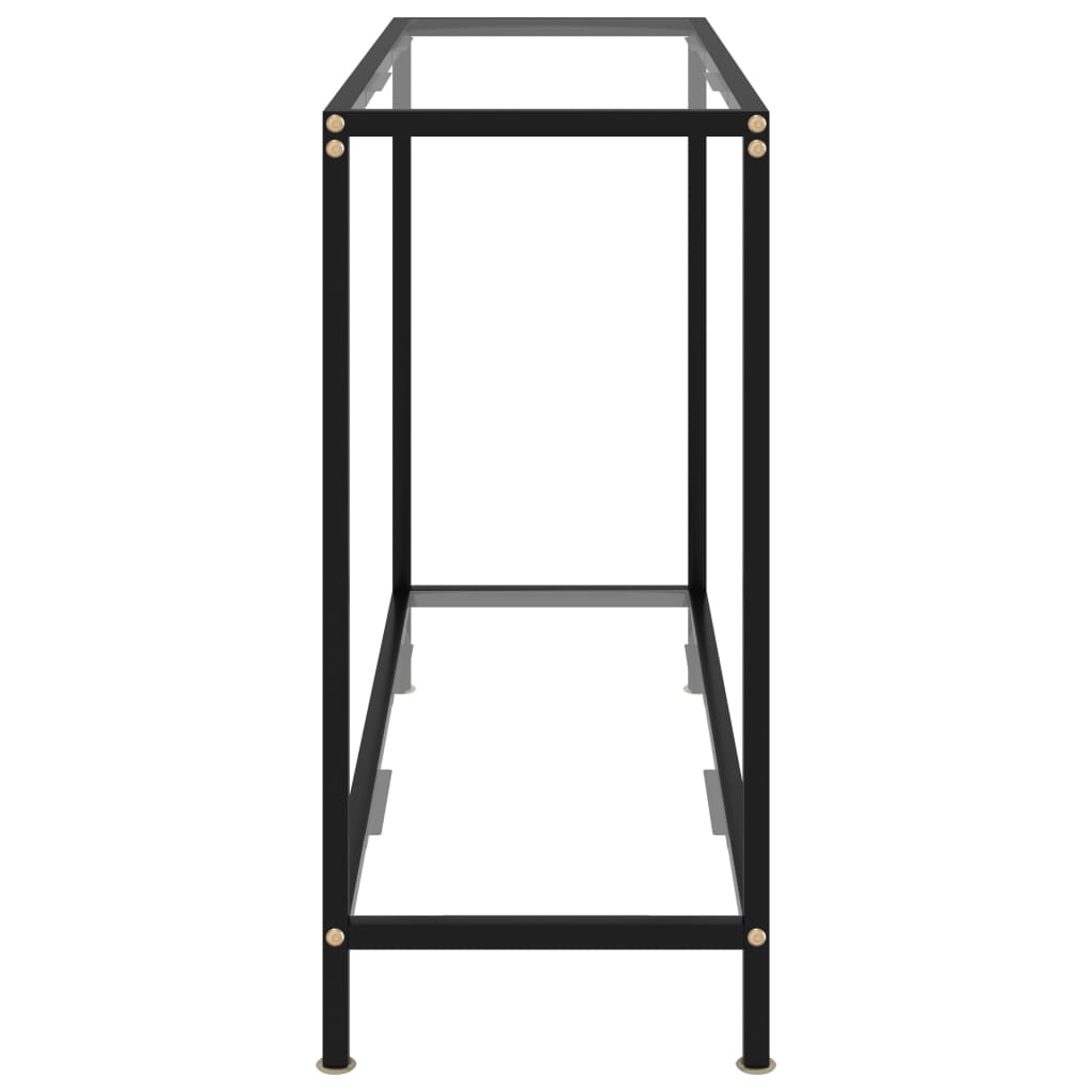 Wandtafel Gehard Glas Transparant Doorzichtig 100 x 35 x 75 cm Met pootjes