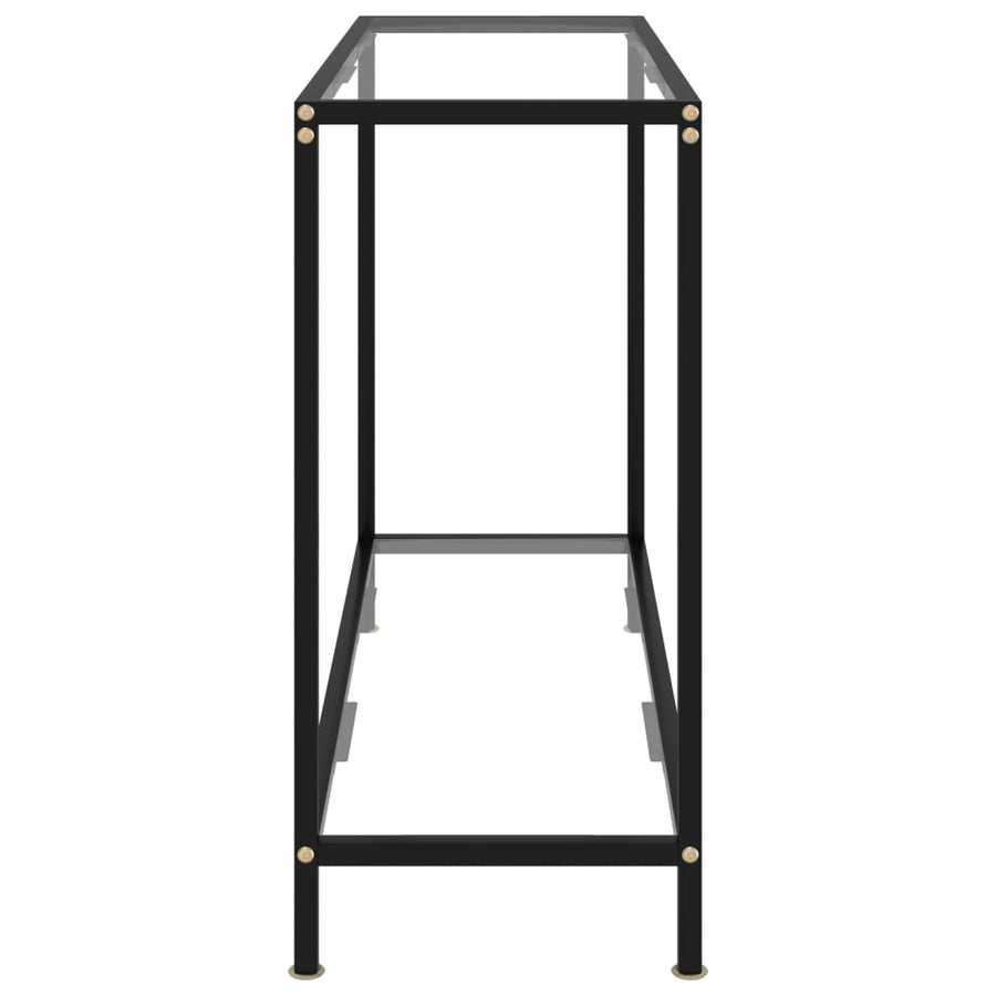 Wandtafel Gehard Glas Transparant Doorzichtig 100 x 35 x 75 cm Met pootjes