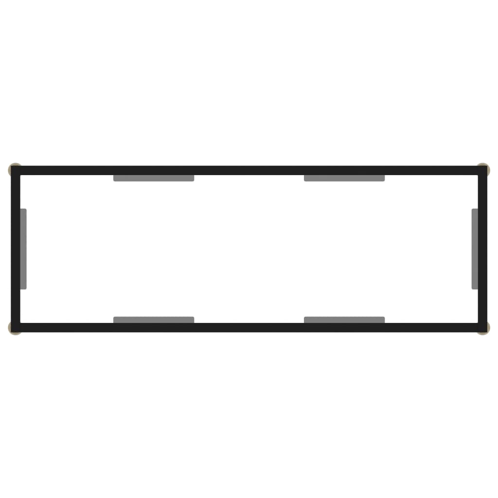 Wandtafel Gehard Glas Transparant Doorzichtig 100 x 35 x 75 cm Met pootjes