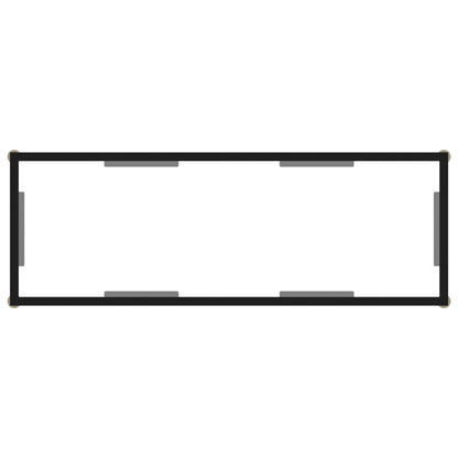 Wandtafel Gehard Glas Transparant Doorzichtig 100 x 35 x 75 cm Met pootjes