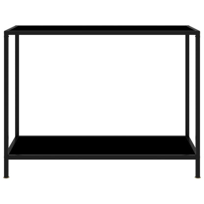Wandtafel 100x35x75 cm gehard glas zwart 1 100 x 35 x 75 cm Zwart
