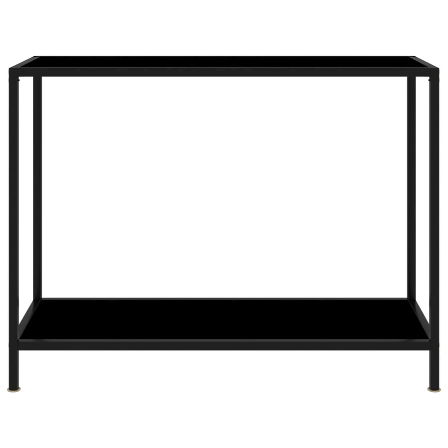 Wandtafel 100x35x75 cm gehard glas zwart 1 100 x 35 x 75 cm Zwart