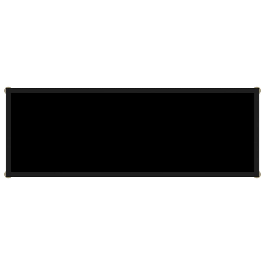 Wandtafel 100x35x75 cm gehard glas zwart 1 100 x 35 x 75 cm Zwart