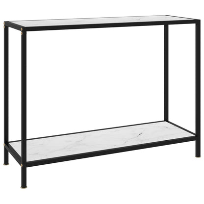 Wandtafel 100x35x75 cm gehard glas wit 1 100 x 35 x 75 cm Wit