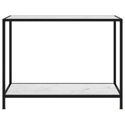 Wandtafel 100x35x75 cm gehard glas wit 1 100 x 35 x 75 cm Wit