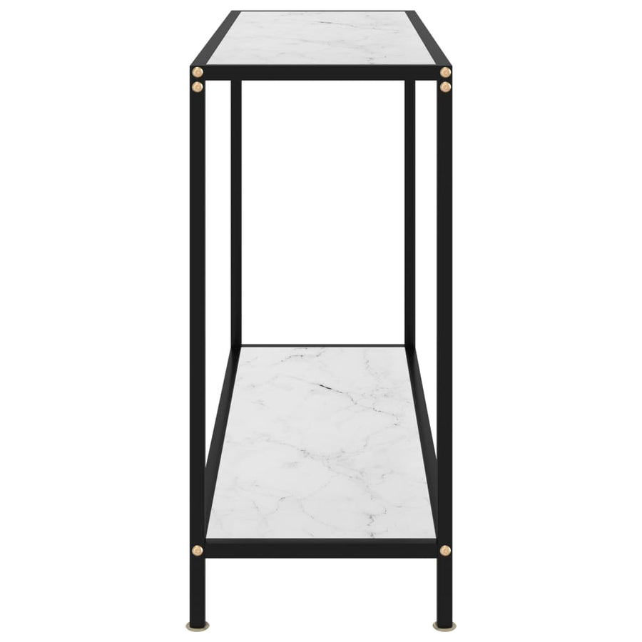 Wandtafel 100x35x75 cm gehard glas wit 1 100 x 35 x 75 cm Wit