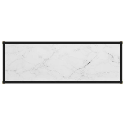 Wandtafel 100x35x75 cm gehard glas wit 1 100 x 35 x 75 cm Wit