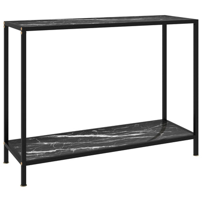 Wandtafel 100x35x75 cm gehard glas zwart 100 x 35 x 75 cm Met pootjes