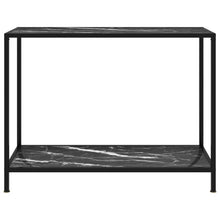 Wandtafel 100x35x75 cm gehard glas zwart 100 x 35 x 75 cm Met pootjes