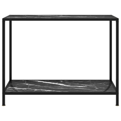 Wandtafel 100x35x75 cm gehard glas zwart 100 x 35 x 75 cm Met pootjes