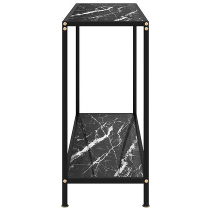 Wandtafel 100x35x75 cm gehard glas zwart 100 x 35 x 75 cm Met pootjes