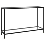 Wandtafel 120x35x75 cm glas zwart