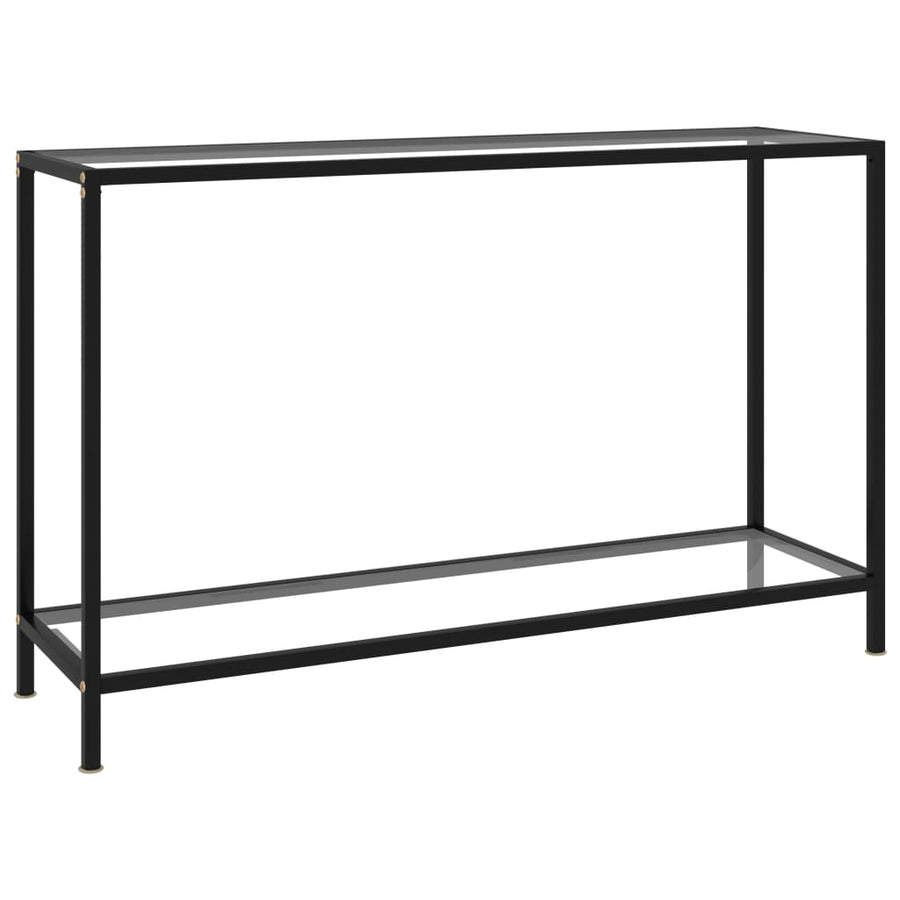 Wandtafel 120x35x75 cm gehard glas transparant 120 x 35 x 75 cm Met pootjes