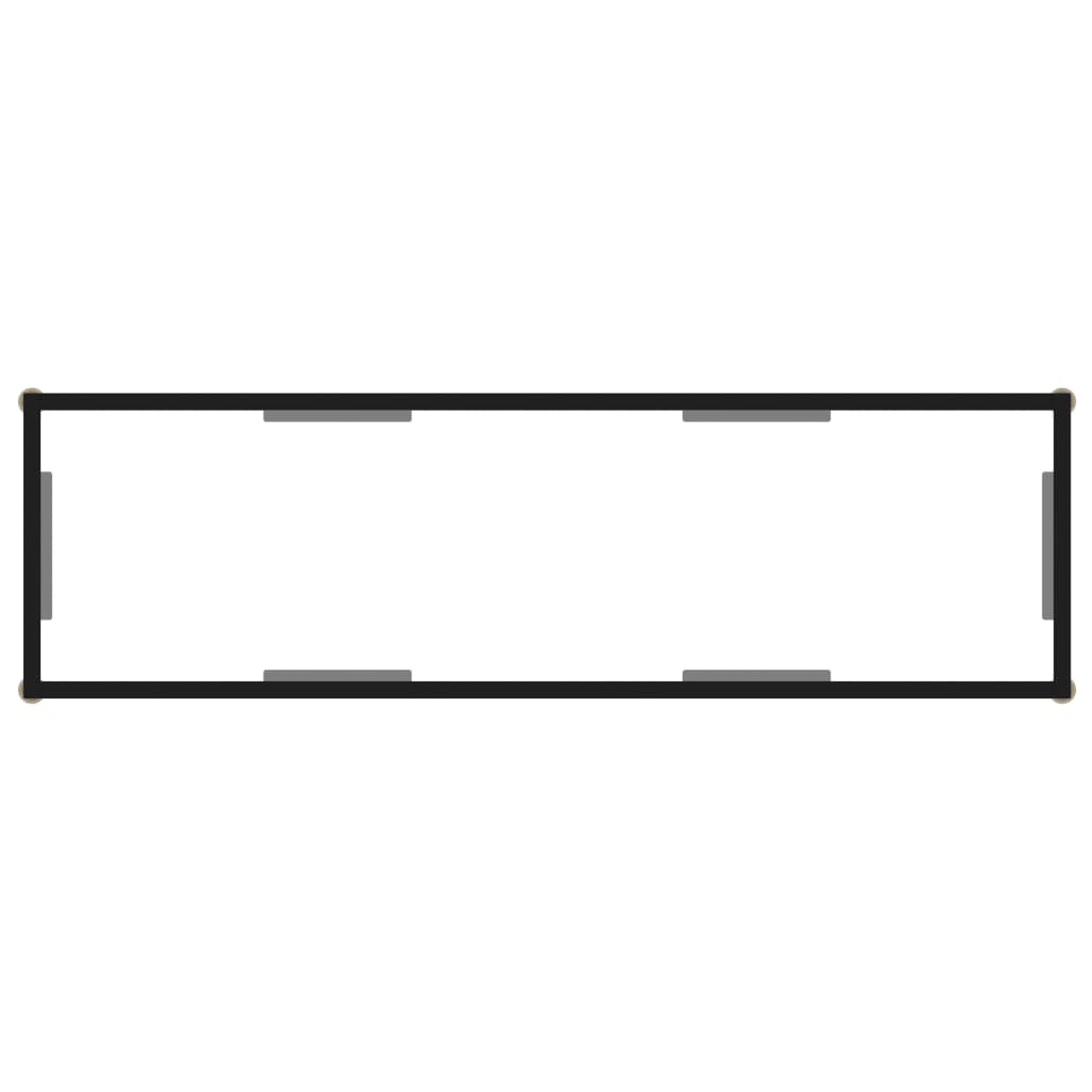 Wandtafel 120x35x75 cm gehard glas transparant 120 x 35 x 75 cm Met pootjes
