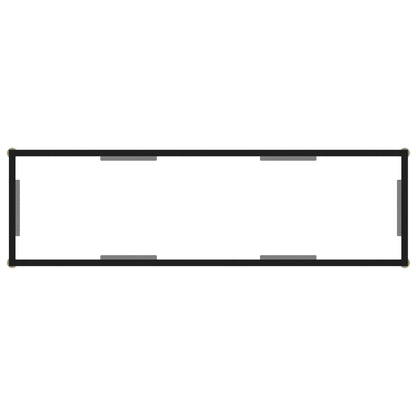 Wandtafel 120x35x75 cm gehard glas transparant 120 x 35 x 75 cm Met pootjes