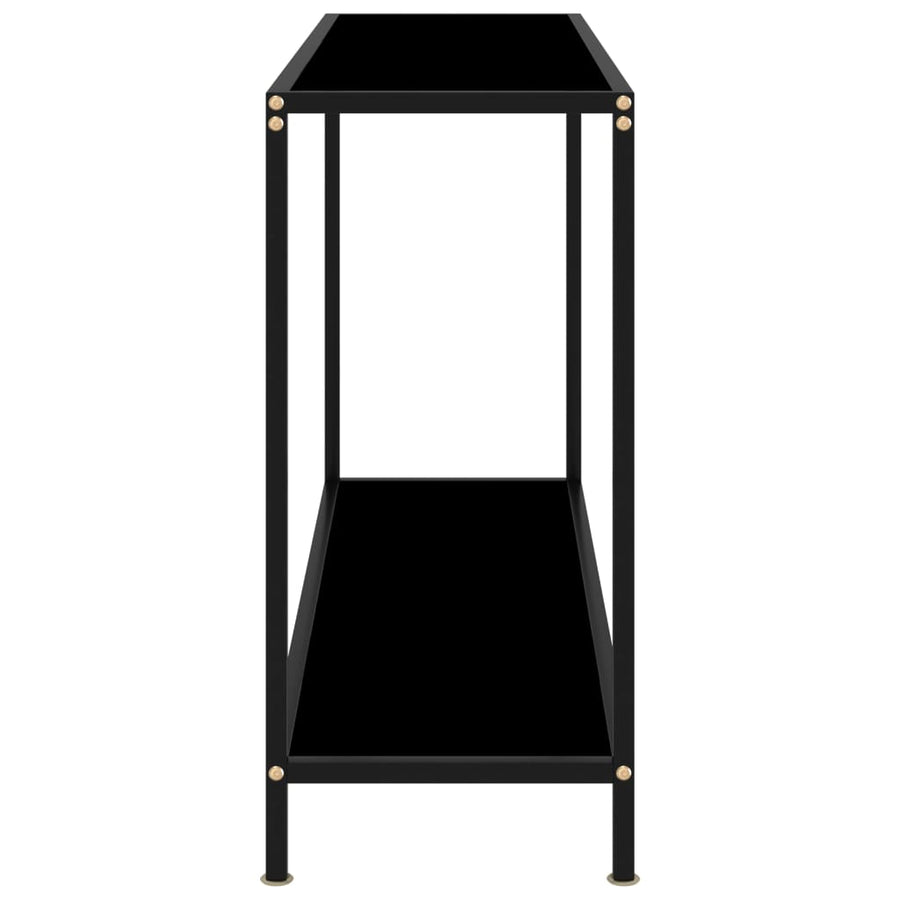 Wandtafel 120x35x75 cm gehard glas zwart 1 120 x 35 x 75 cm Zwart