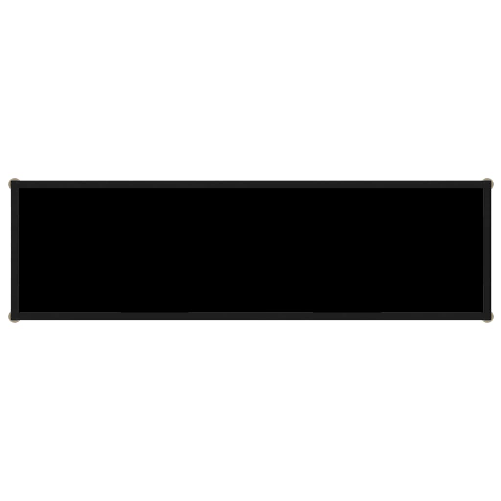 Wandtafel 120x35x75 cm gehard glas zwart 1 120 x 35 x 75 cm Zwart