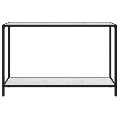 Wandtafel 120x35x75 cm gehard glas wit 1 120 x 35 x 75 cm Wit