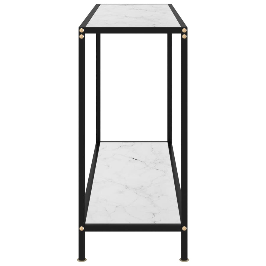Wandtafel 120x35x75 cm gehard glas wit 1 120 x 35 x 75 cm Wit