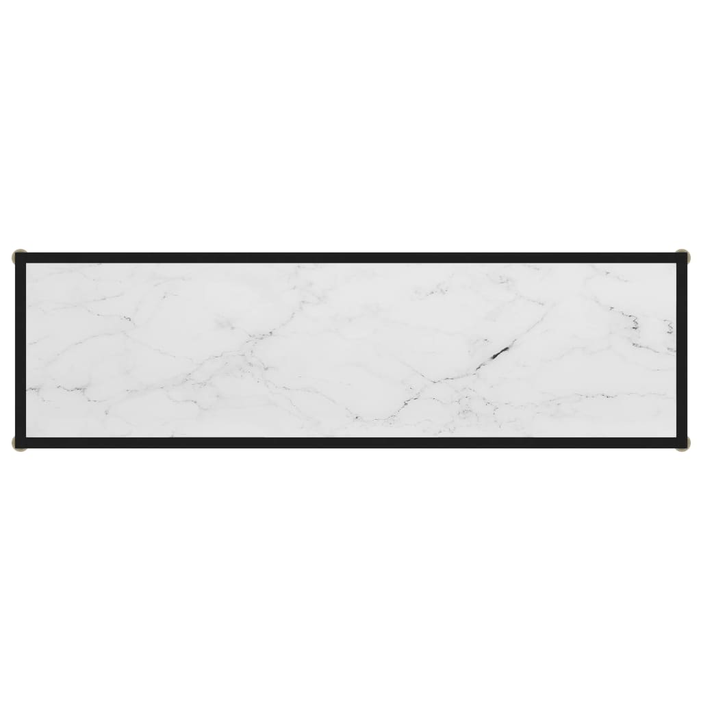 Wandtafel 120x35x75 cm gehard glas wit 1 120 x 35 x 75 cm Wit