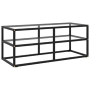 Tv-meubel 100x40x40 cm glas zwart
