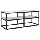 Tv-meubel 100x40x40 cm zwart marmerglas