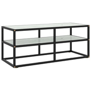 Tv-meubel 100x40x40 cm zwart marmerglas