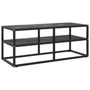 Tv-meubel 100x40x40 cm zwart marmerglas