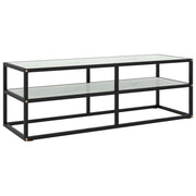 Tv-meubel 120x40x40 cm zwart marmerglas