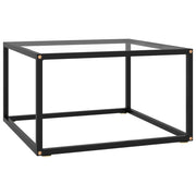 Salontafel 60x60x35 cm glas zwart