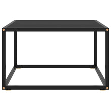 Salontafel Met Glas 60 x 60 x 35 cm Zwart