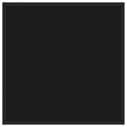 Salontafel Met Glas 60 x 60 x 35 cm Zwart