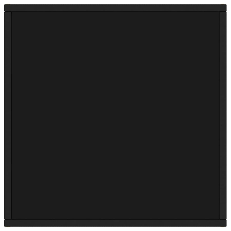 Salontafel Met Glas 60 x 60 x 35 cm Zwart