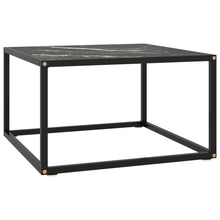 Salontafel Met Zwart Marmerglas 60X60X35 Cm Zwart 1 60 x 60 x 35 cm marble black
