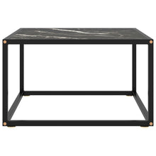 Salontafel Met Zwart Marmerglas 60X60X35 Cm Zwart 1 60 x 60 x 35 cm marble black