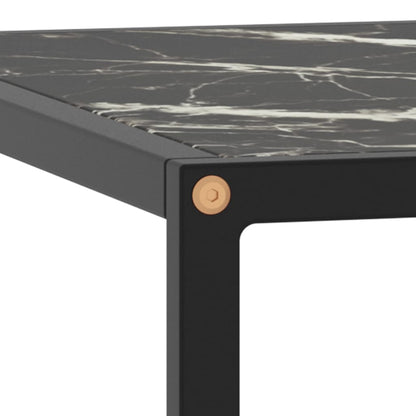 Salontafel Met Zwart Marmerglas 60X60X35 Cm Zwart 1 60 x 60 x 35 cm marble black
