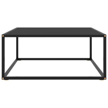 Salontafel Met Glas 80 x 80 x 35 cm Zwart