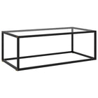 Salontafel 100x50x35 cm gehard glas zwart