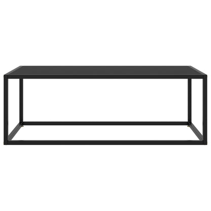 Salontafel Met Glas 100 x 50 x 35 cm Zwart