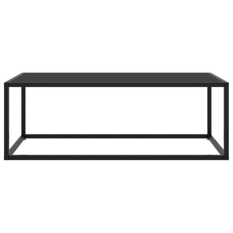 Salontafel Met Glas 100 x 50 x 35 cm Zwart
