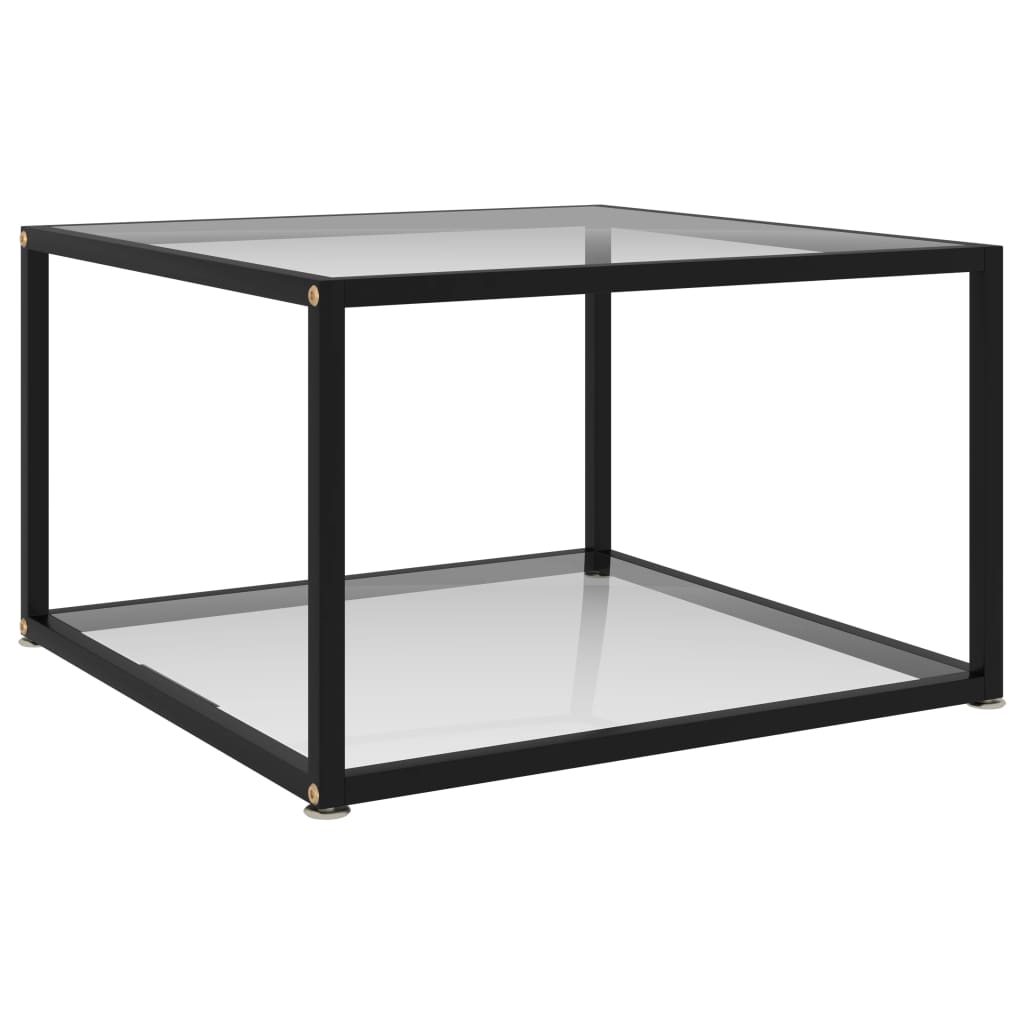 Salontafel Gehard Glas Transparant 60 x 60 x 35 cm Doorzichtig